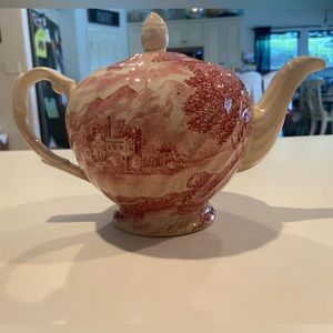 Vintage Wood & Sons Woodland Red 4-Cup Teapot